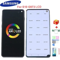original 6 1 amoled display for samsung galaxy s10 lcd g973 g973f sm g9730 g973fds lcd display touch screen digitize assembly