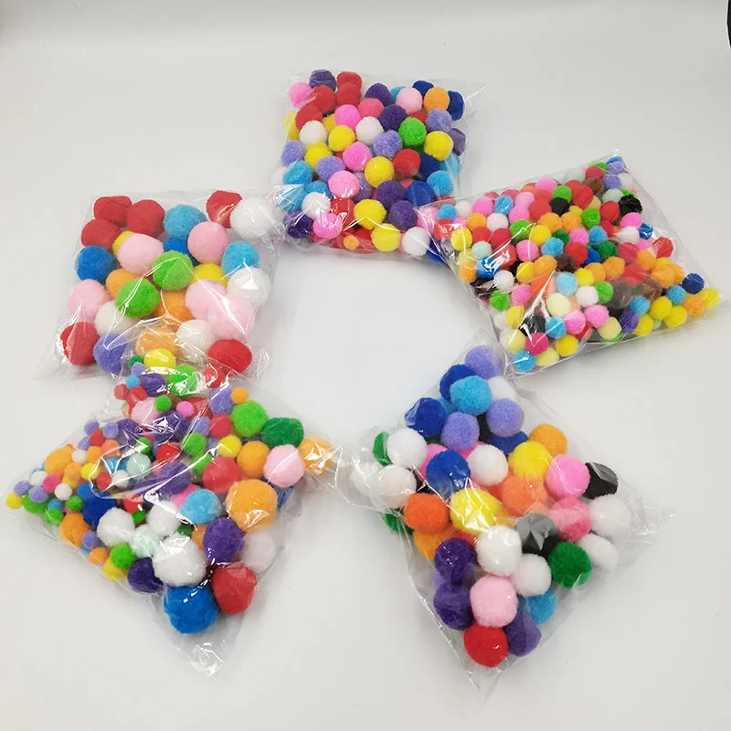 

8/10/15/20/25/30 Pom многоцветный пушистый мягкий помпон помпоном ручной работы набор «сделай сам» для ремесла домашнего декора Швейные принадлежн...