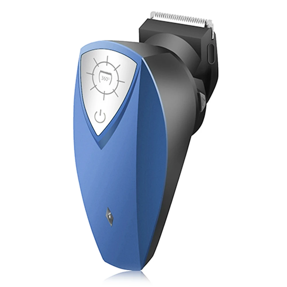 

Waterproof Hair Clipper Low Noise Haircutter Tool ABS Charging Cable Blue Bodyhairshaver Barbertool 360 Electric Hair Trimmer