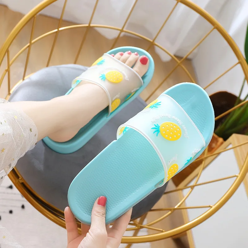 

Summer Shoes Indoor Home Cute Fruit Slippers Slides Non-Slip Flip Flops Shoes Women's Sandals Beach Slippers Summer Footwear