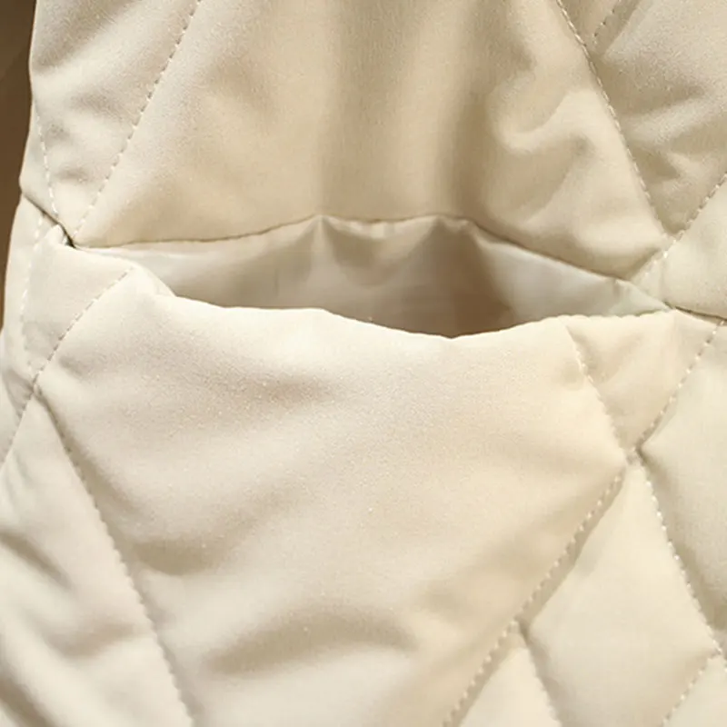 Стеганая куртка Осень-Зима Женское пальто 2020 однобортная с длинным рукавом