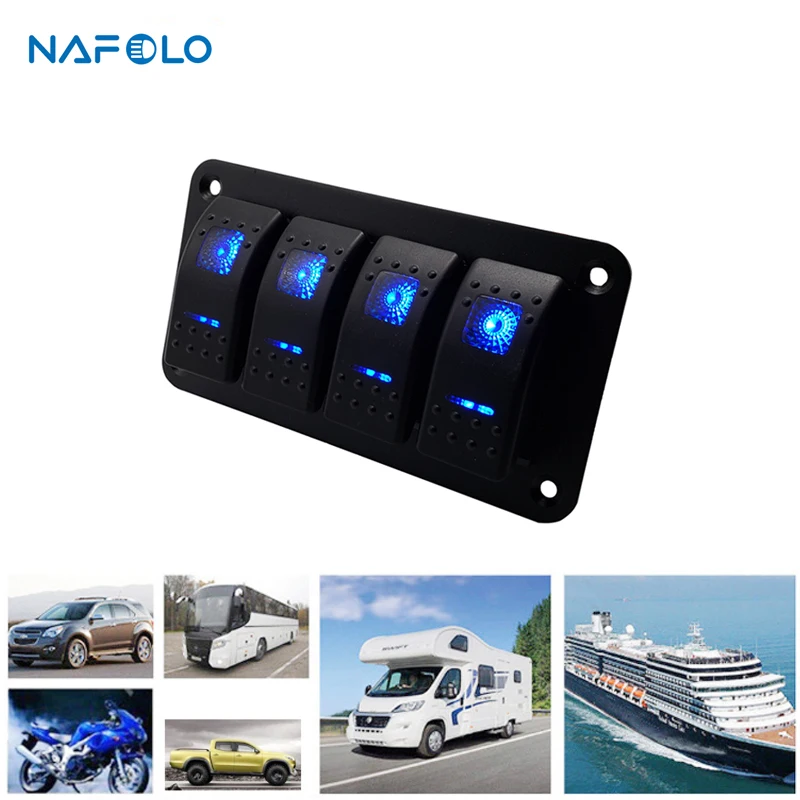4 банды светодиодный выключатель панель для автомобиля Караван путешествия