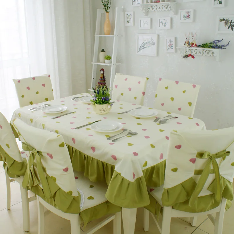 Высокое качество хлопковая столовая скатерть для стола стула крышка