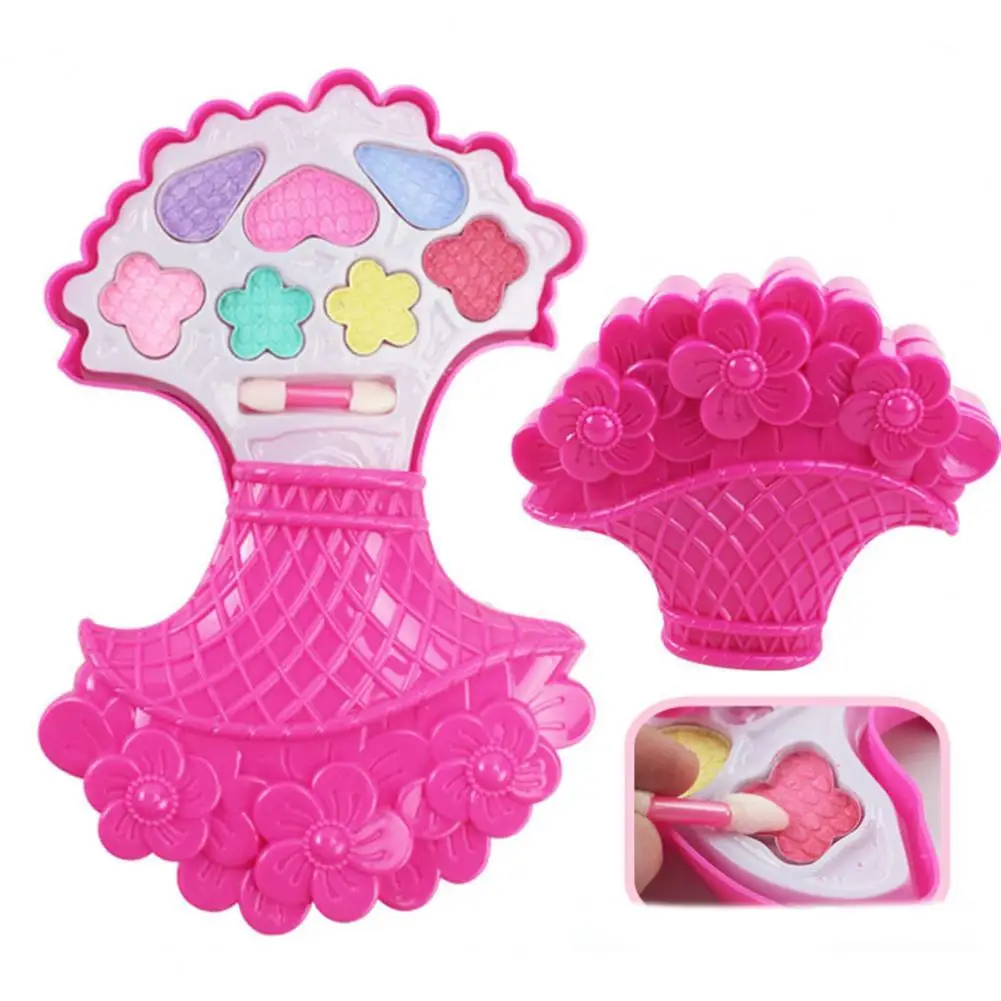 

Cosmetic Box Make-Up Box Safe Material Washable Pretend Girls Beauty Makeup Cosmetics Set Safe Eco-Friendly Non-Toxic
