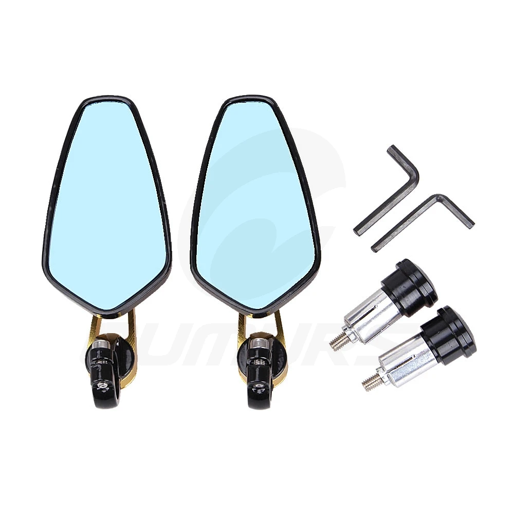 

OUMURS Motorcycle Rearview Mirror CNC 7/8" 22MM Bar End Side View Mirrors for Yamaha X-Max XJR1300 XVS950 Warrior XT660 WR250