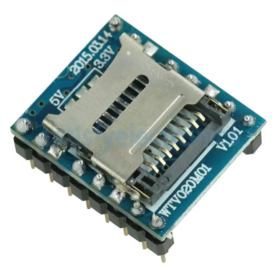 U диск аудио воспроизведение Micro SD карта MP3 звук мини модуль для PIC Arduino WTV020