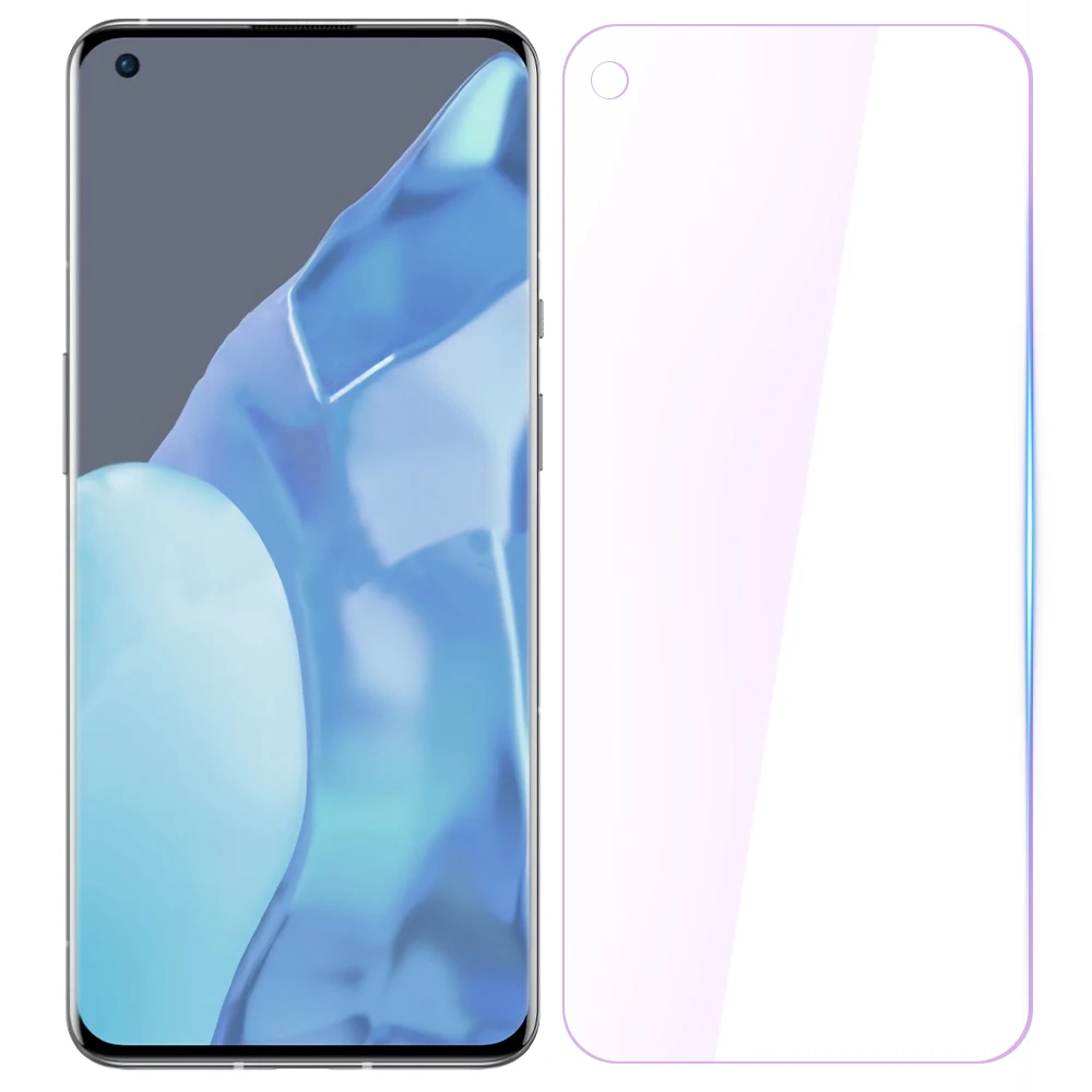 

2PCS Tempered Glass For OnePlus 9 Anti Blue-ray Screen Protective Film Not-Hurt-Eye Glass For 1+ 9 Oneplus 9 Front Protection