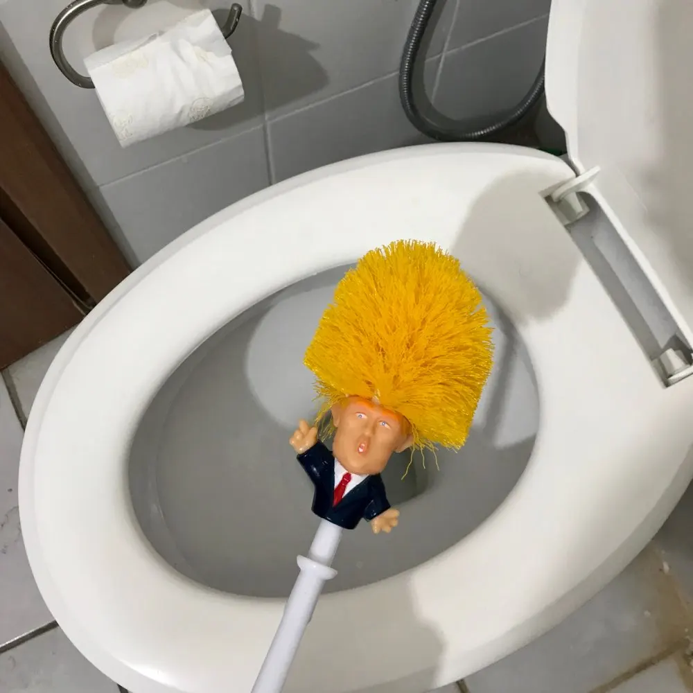 Туалетная щетка Дональд Трамп Трамп туалетная щетка сделать туалет чистый случайный отправить