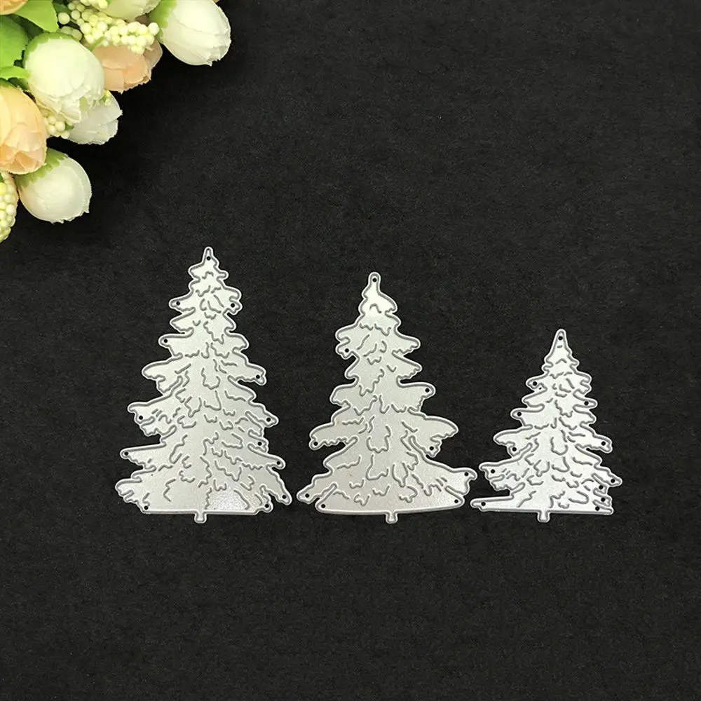 3 шт. дерево металл Рождество резки трафареты для DIY Скрапбукинг Бумажные карты