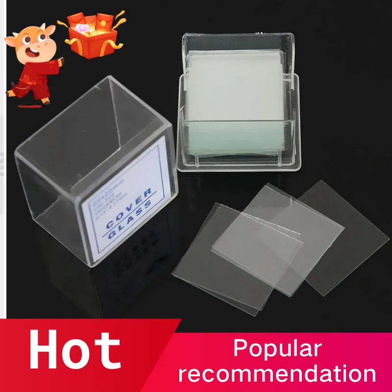 

100pcs Transparent Slides Coverslips Coverslides 22x22mm For Microscope