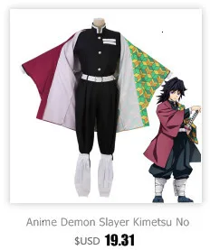 Аниме Demon Slayer Косплей Kimetsu no Yaiba Tanjiro Kamado Униформа костюм для косплея мужской кимоно для наряд для хэллоуинской вечеринки CS001