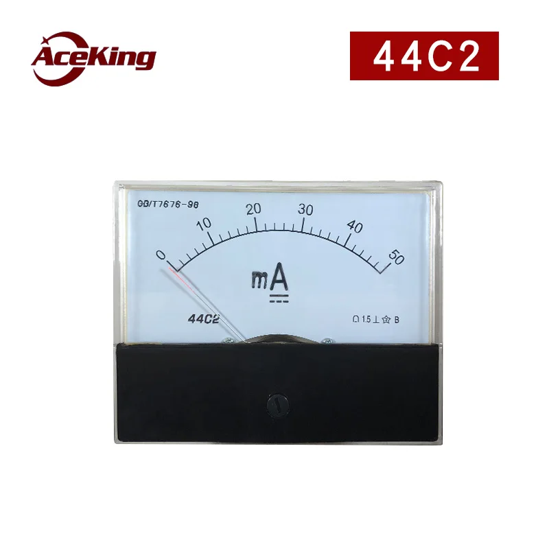 44c2 milliammeter 100mA microammeter 50ua постоянного тока Амперметр 200mA указатель счетчика 100ua 80x100