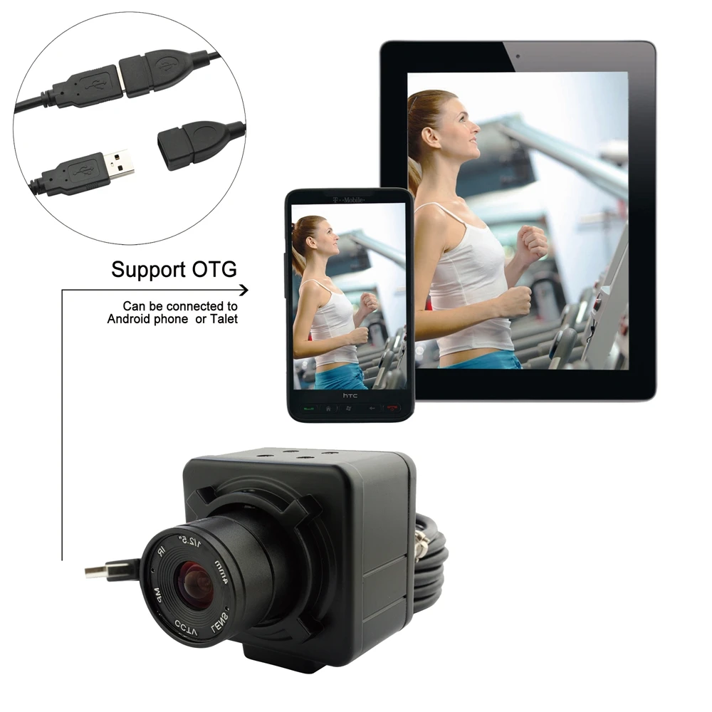 ELP 8Mpixels IMX179 сенсор USB камера Поддержка UVC 4/6/8 мм Фиксированная ручная фокусировка