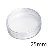 10pcs 25mm Clear Round Boxed Lighthouse Coin Holder plastic Capsules Coin Box Display Cases Coin Plastic Storage Capsules Holder