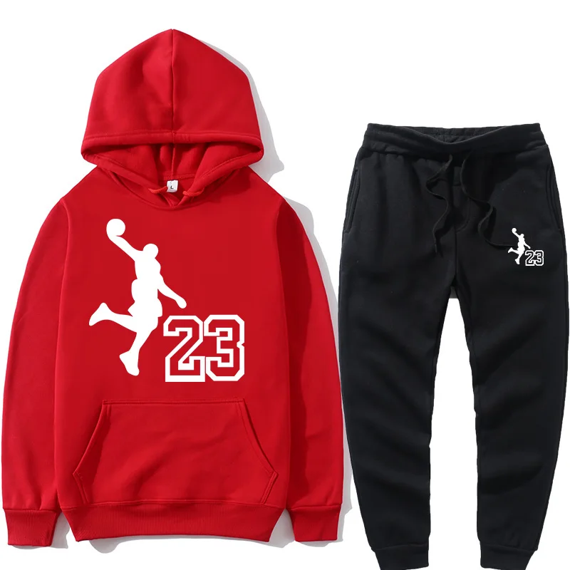 

2021 Winter Hoodie Men's Suit Pullover + Jogging Pants Jogging Wear Ladies Pullover 23 Men's and Women's Suits