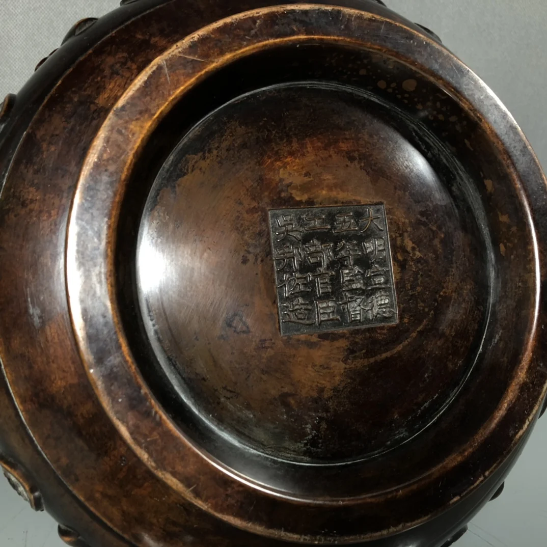 

LaoJunLu Red Copper Relief Imitation antique bronze masterpiece collection of solitary Chinese traditional style jewelry