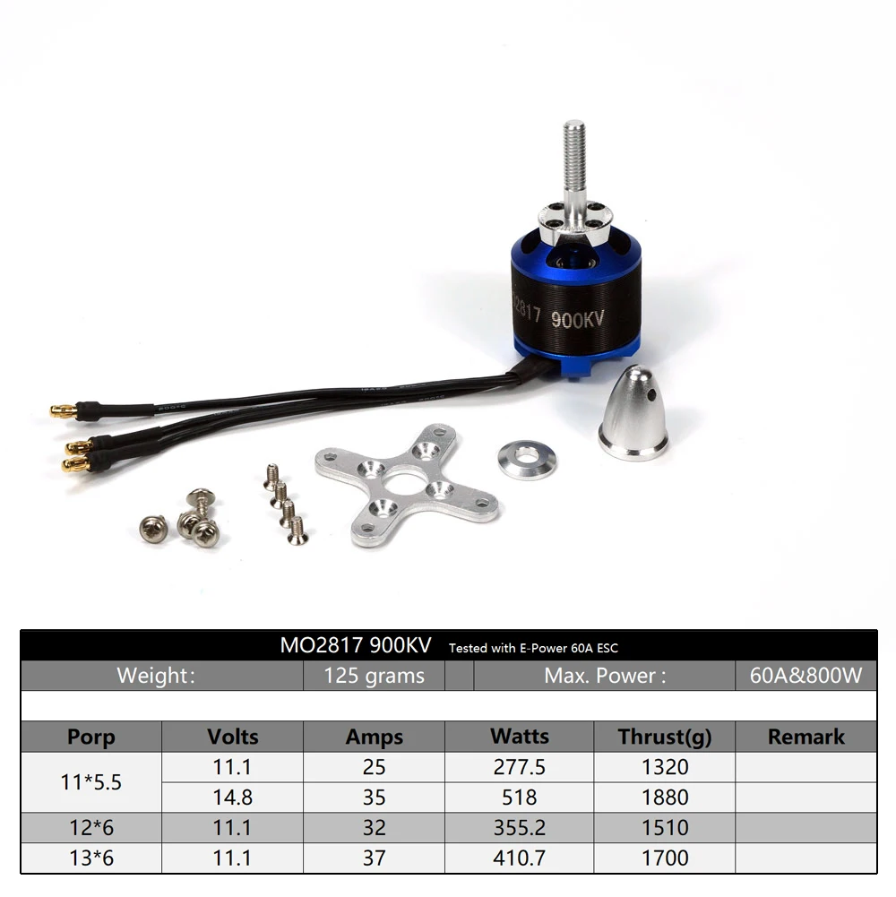 QX-Motor Metal MO 2817 900KV бесщеточный двигатель для радиоуправляемой модели Квадрокоптер