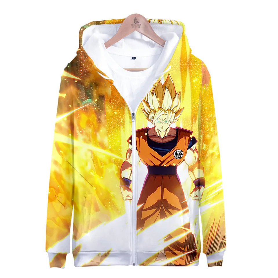 

Goku 3D Print boy girl Hoodies Men Boy Hoodies Zipper Sweatshirt Hip hop Clothes Children Goku Jacket Tops Oversized