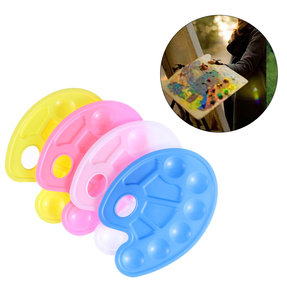 Горячие Акриловые моющиеся Смешивания Краски колодки Лоток для рисования ногтей