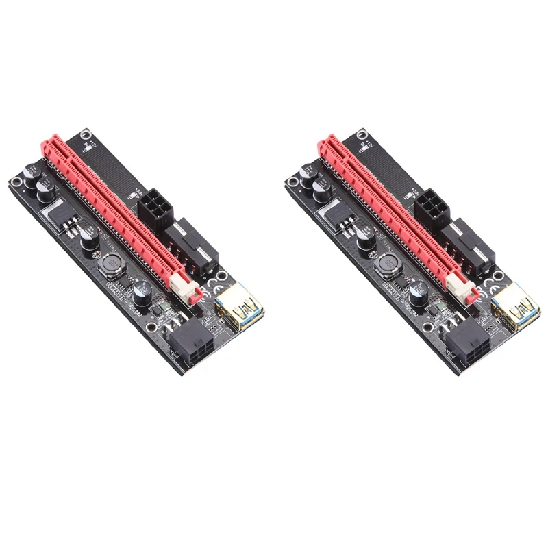 

2X 60 см, Райзер-карта Ver009S Pci-E, Pcie 1X до 16X, Usb 3,0, кабель для передачи данных, Майнинг биткоинов