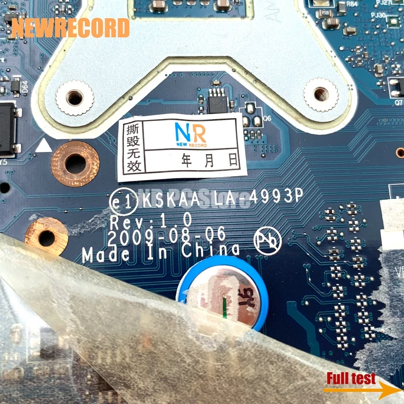 For K000086330 Kskaa LA-4993P Toshiba Satellite A500 A505 Laptop Motherboard GM45 DDR3 Free CPU Main Board Full Test |