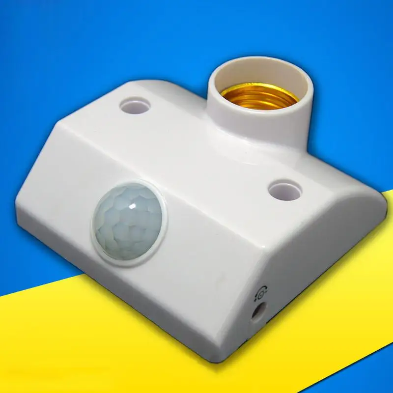 E27 AC 220v PIR светильник с датчиком движения держатель лампы инфракрасный датчик