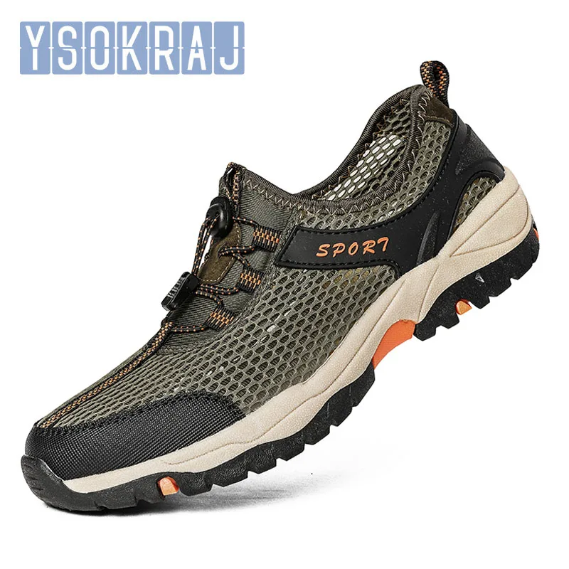 

Мужские Нескользящие кроссовки для воды, пляжные сандалии, быстросохнущие шлепанцы для реки и моря, обувь для походов и скалолазания, 2020