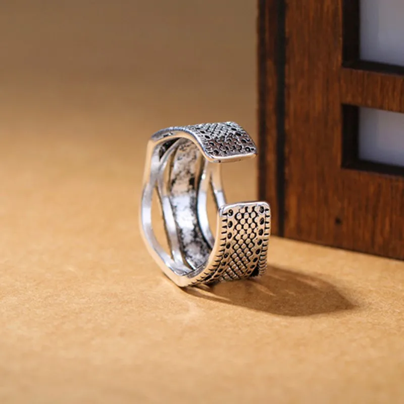 YIZIZAI тибетские Ретро Винтажные кольца для мужчин кольцо большого пальца старые