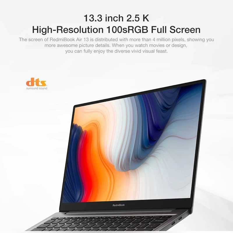 Xiaomi Redmibook Air 13 Laptop 13.3 inch i7-10510Y i5-10210Y 8G/16G+512G Intel UHD Full Mental Ultraslim 2.5K 100%sRGB Notebook