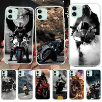 penghuwan handsome motorcycle diy painted bling phone case for iphone 11 pro xs max 8 7 6 6s plus x 5s se xr cover