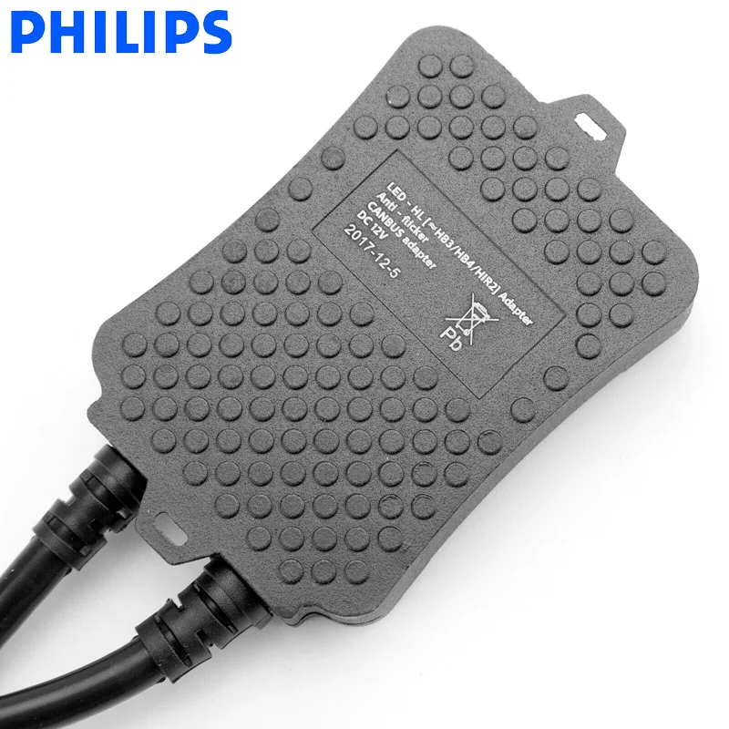 Philips 12V светодиодный адаптер Canbus 9005 9006 9012 HB3 HB4 H1R2 автомобилей головной светильник декодер Предупреждение компенсатор без мерцания 18956 C2, пара