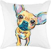 redland art cute pet chihuahua dogs pattern polyester throw pillow covers cushion cases home decor square