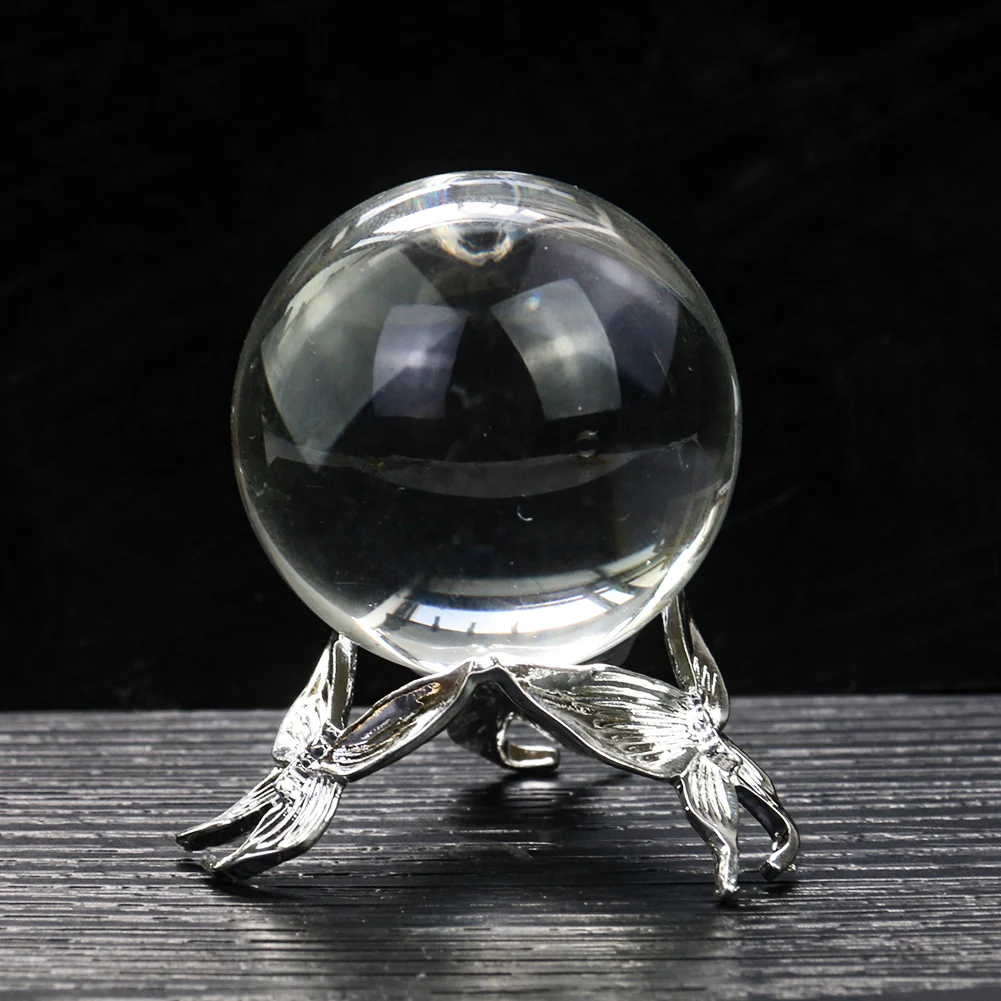 Металлическая подставка-держатель в виде бабочки для хрустального шара сфера