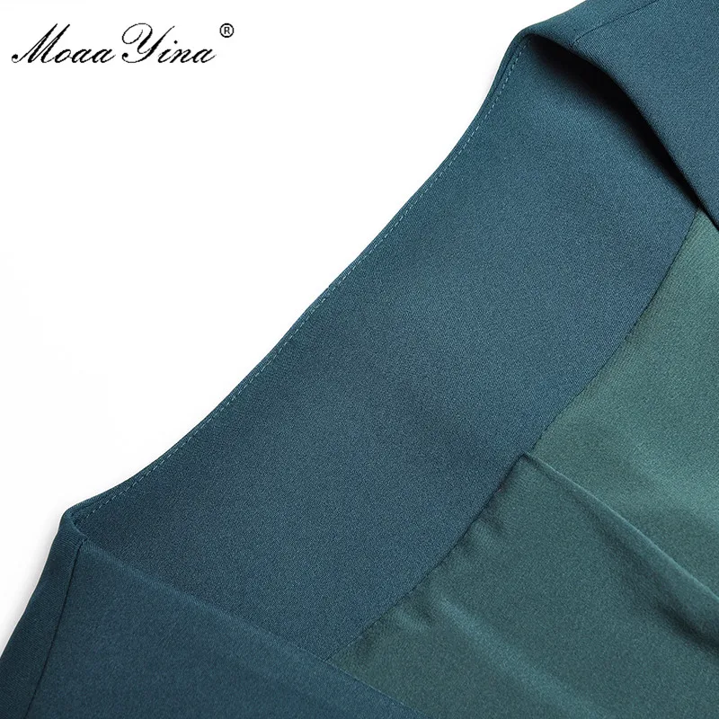 Модный дизайнерский комплект moaayina весна лето женская куртка с v-образным вырезом