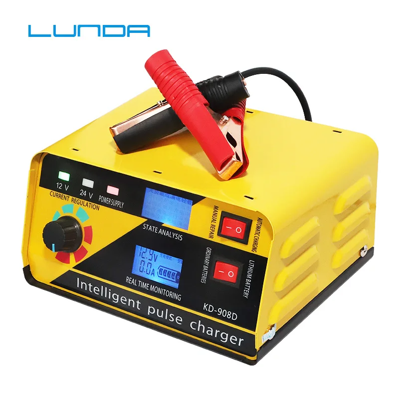 Полностью автоматическое автомобильное зарядное устройство 12 в 24 В