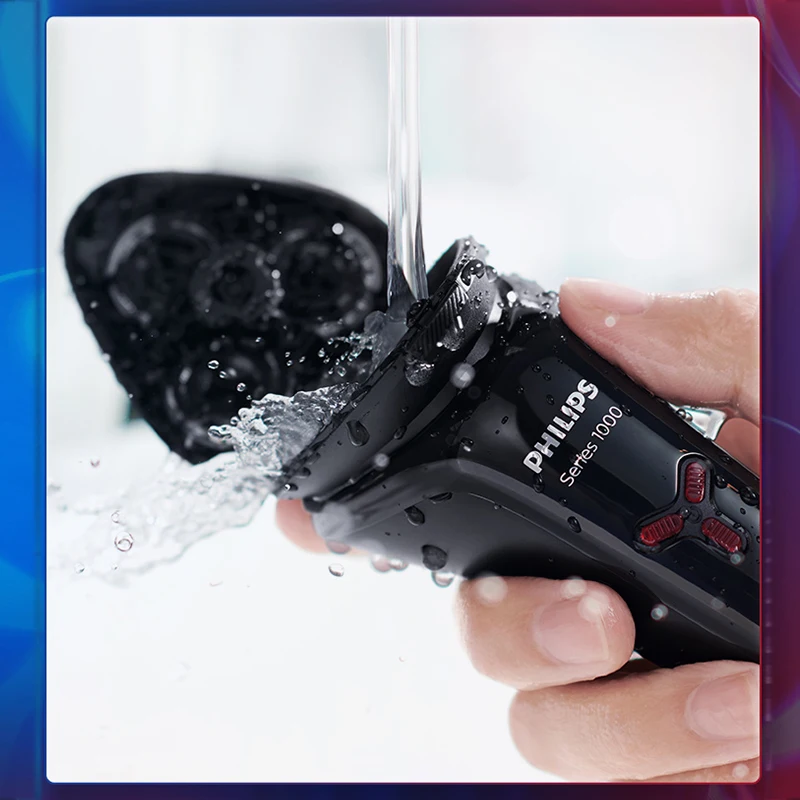 Philips профессиональная Бритва для электробритва S1103 полностью моющаяся с системой
