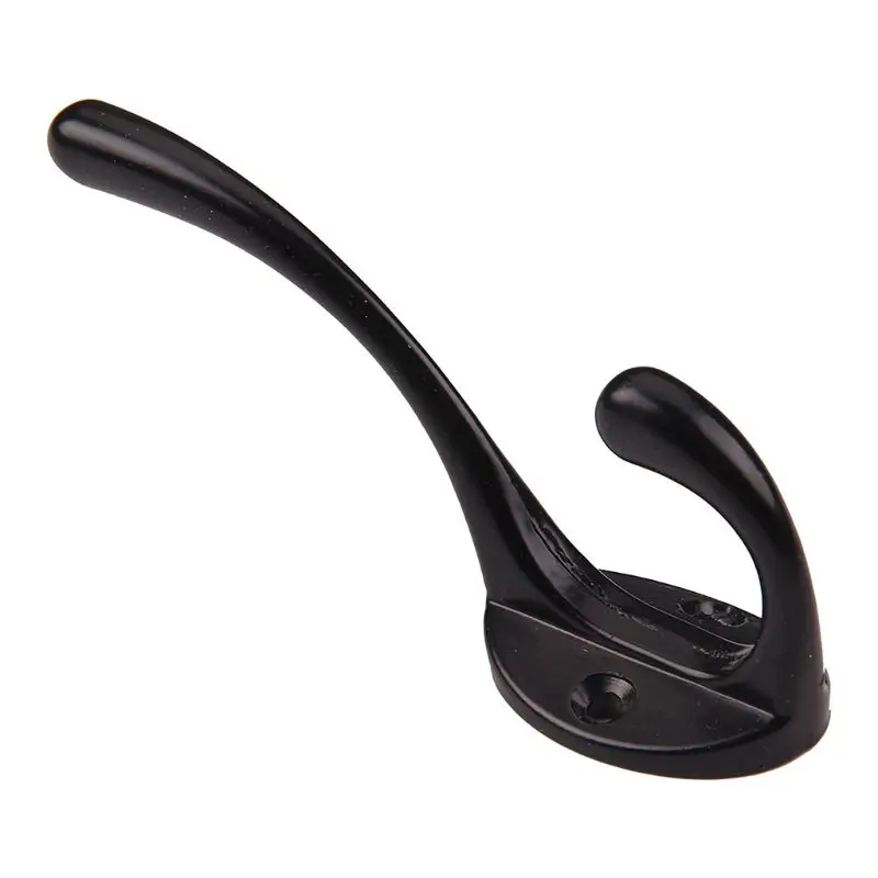 

9 Pack Coat Hooks Wall HooksHeavy Duty Wall Mounted for Hat Hardware Dual Prong Retro Coat Hanger with 20 ScrewsBlack/Gold