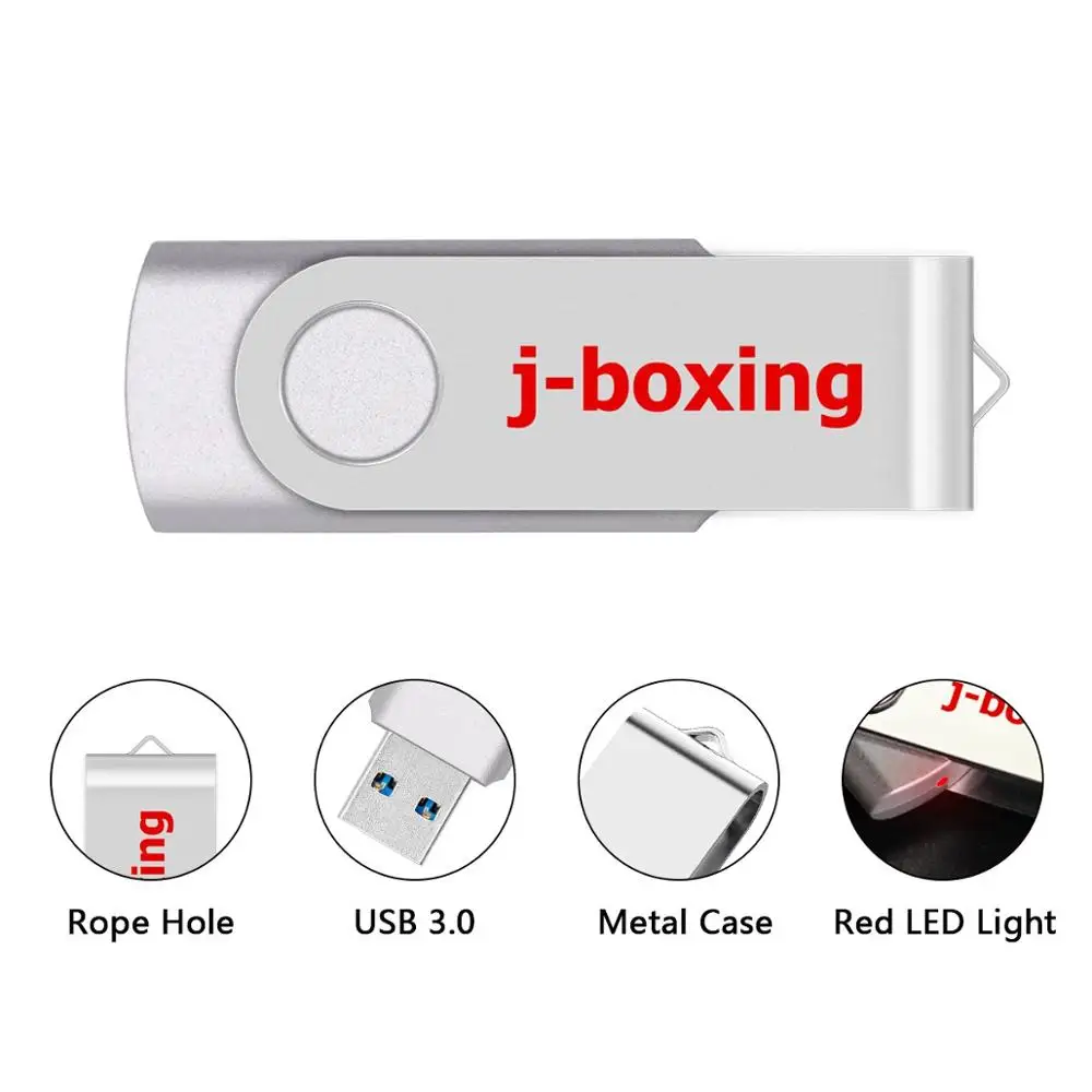 Металлический флеш накопитель J boxing 32 ГБ USB 3 0 16 64 ГБ|USB флэш-накопители| |