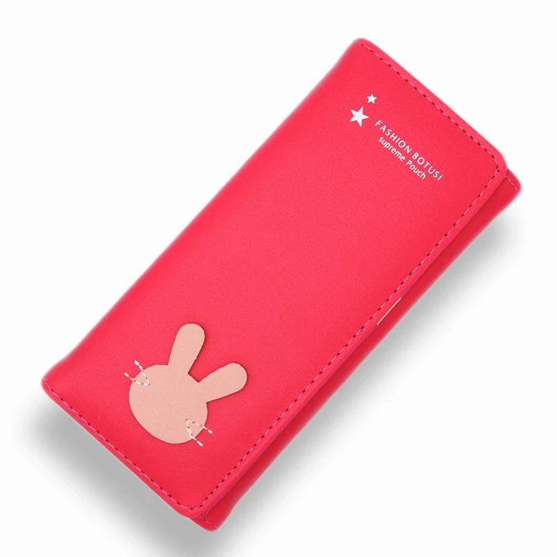 long-rosered Модные женские кошельки, простые кошельки на молнии, клатч, женский кошелек, лучший кошелек для телефона, Женский чехол, карман для телефона, Carteira Femme - Цвет: long-rosered
