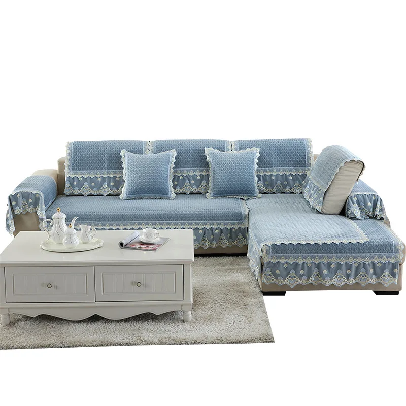 Короткая плюшевая Хрустальная бархатная кружевная подушка для дивана