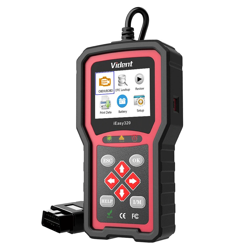 Считыватель кодов VIDENT iEasy320 OBDII/EOBD + CAN работает с большинством автомобилей