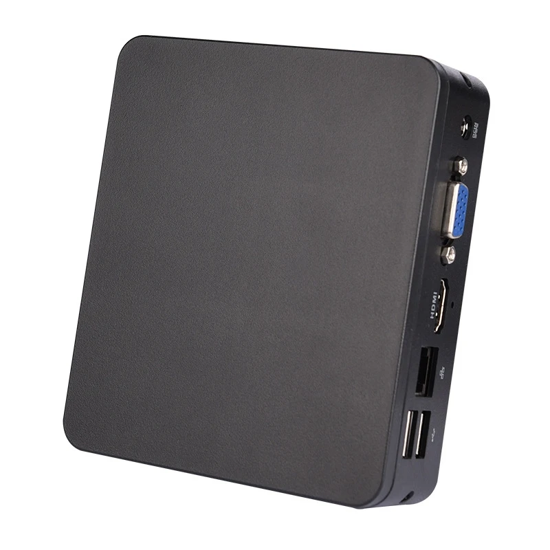 Billig Mini Host DDR3L 4G + 64G PC HDMI + VGA Dual 4K Unterstützung Windows 10 & Linux