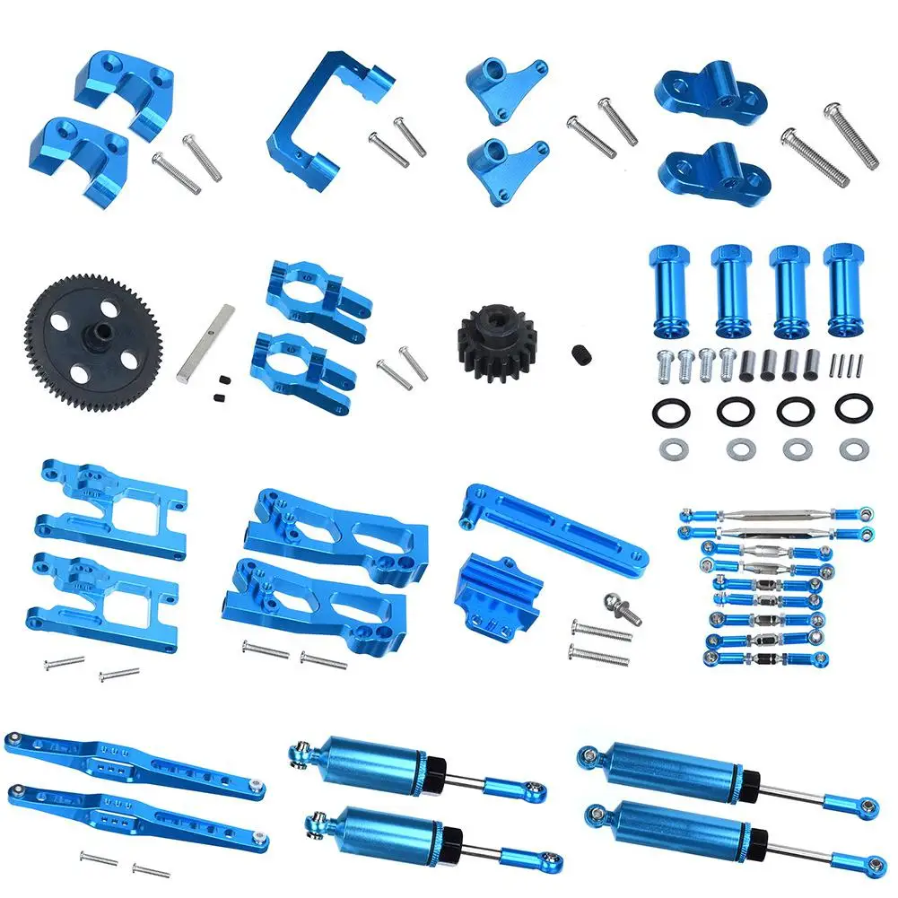 

LeadingStar 1 комплект полный комплект обновленных деталей для Feiyue FY03 WLtoys 12428 12423 1/12 Радиоуправляемый Багги автомобильные детали металлическая За...