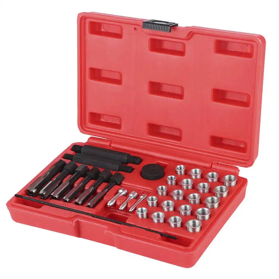 33 шт. Набор для ремонта резьбы удаления свечей зажигания аксессуары технического