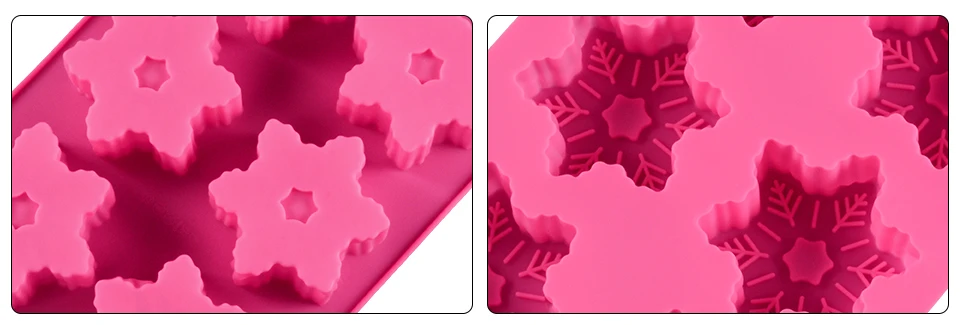 SJ 6 полости 3D снежинка мыло Плесень силиконовые формы смолы Плесень Для DIY ремесленных свечей мыло решений