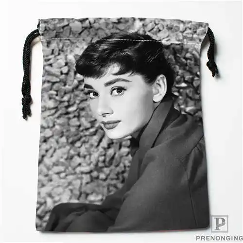 Пользовательские печати Одри-Хепберн сумки для покупок на шнурках дорожный