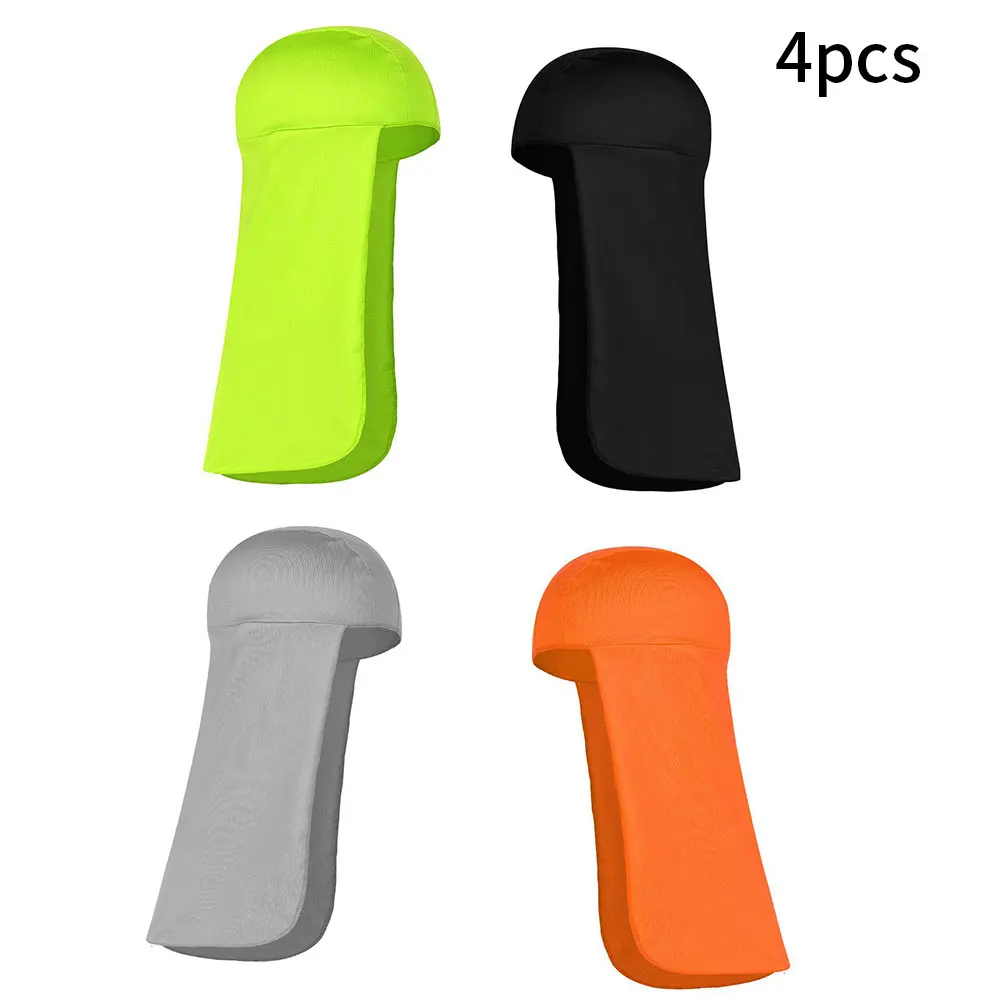

4pc Summer Outdoor Sports Long Tail Cap Riding Breathable Headscarf Quick-Drying Face And Neck Protection Fishing Cap Riding Cap
