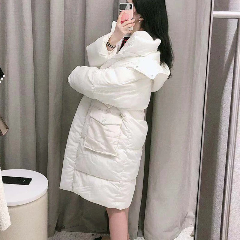 2020 зимняя плотная длинная парка с капюшоном пальто для женщин большой размер