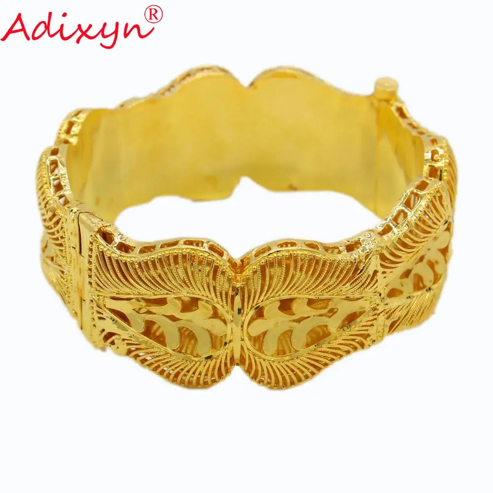 Adixyn (Can Open)24K золотые браслеты ювелирные изделия &quotДубай&quot африканские для