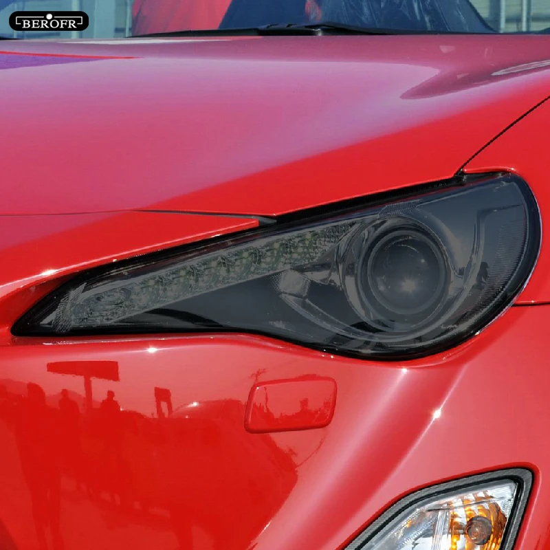 

Car Headlight Protection Tint Film Smoke Black Transparent TPU Front Light Sticker For Toyota 86 GT GR86 2012-Present Accessorie